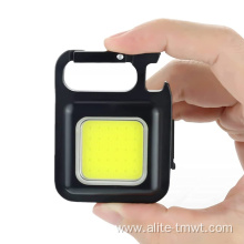 Rechargeable Work Light Folding Bracket Keychain Flashlights